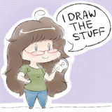 A little avatar I made, originally for my doodles Tumblr, but have since cropped and used as an avatar in other parts of the intertubes.